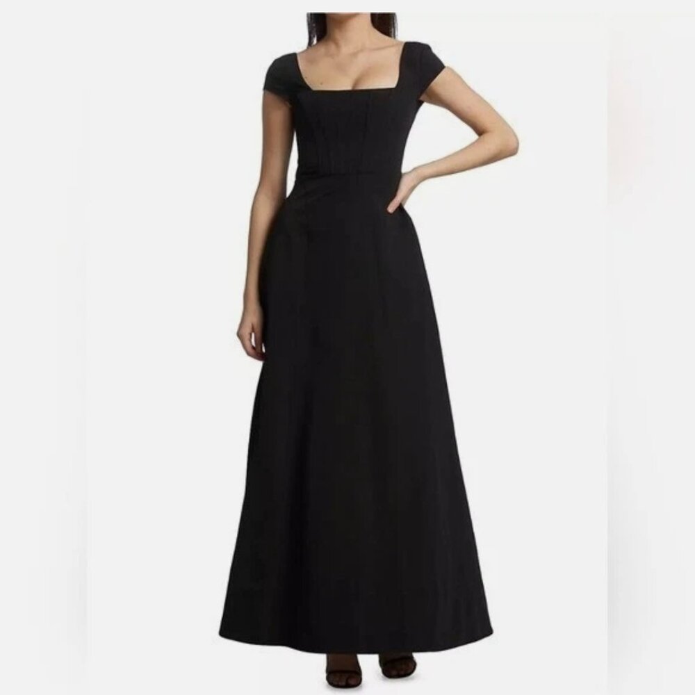 STAUD Black Maxi Dress